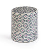 TOV Furniture Lorna Capiz Shell Accent Stool