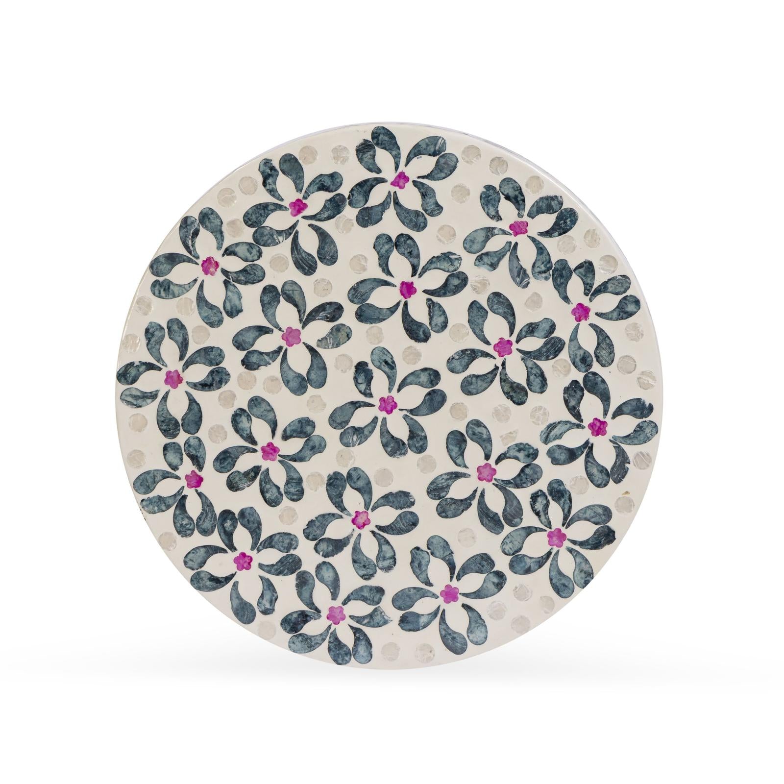 TOV Furniture Lorna Capiz Shell Accent Stool