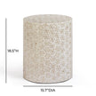 TOV Furniture Lorna Capiz Shell Accent Stool
