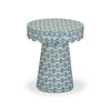 TOV Furniture Lady Blue Ribbon Capiz Shell Round Side Table
