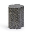 TOV Furniture Truffle Black Mother of Pearl Shell Side Table