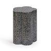 TOV Furniture Truffle Black Mother of Pearl Shell Side Table