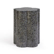 TOV Furniture Truffle Black Mother of Pearl Shell Side Table