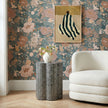 TOV Furniture Truffle Black Mother of Pearl Shell Side Table