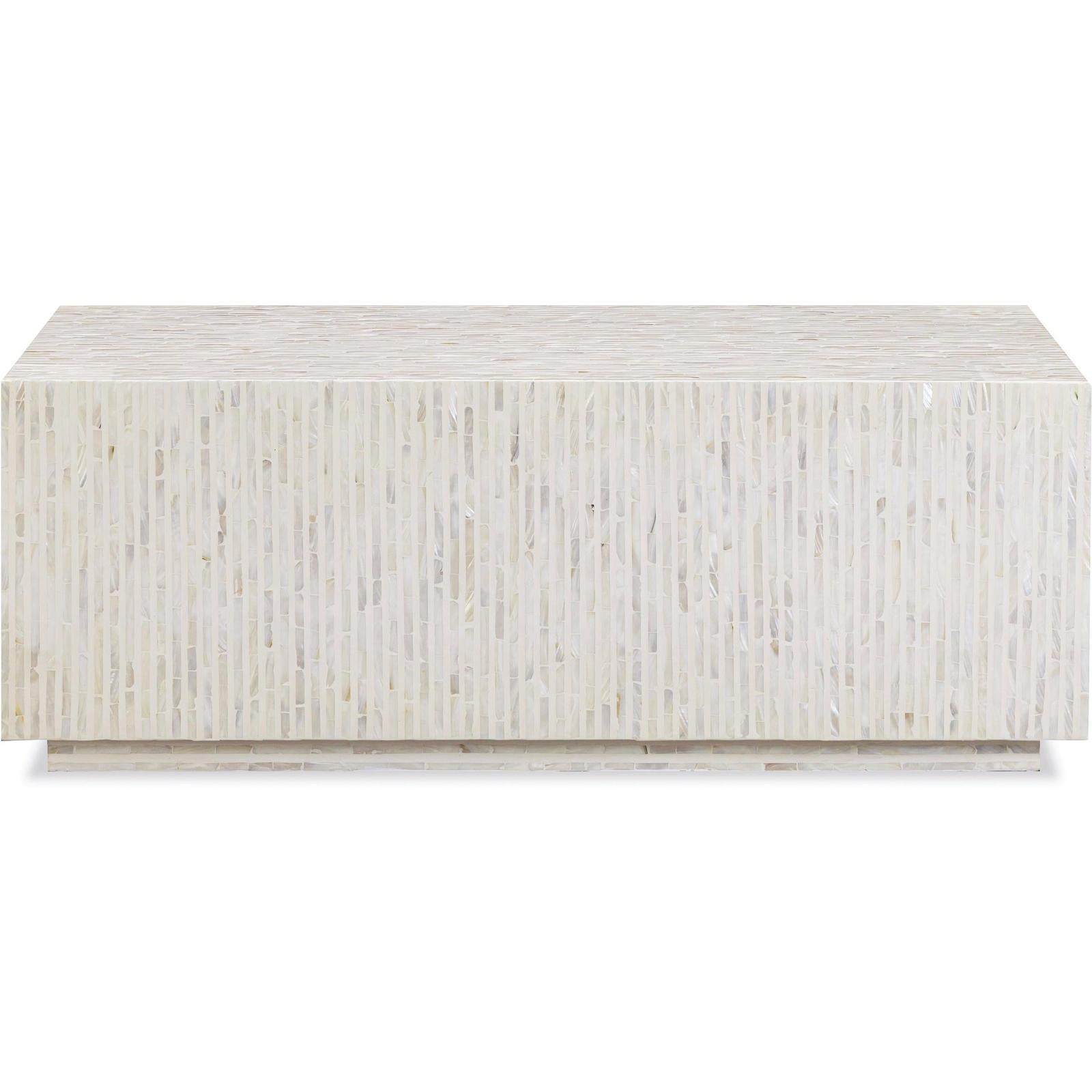 TOV Furniture Earl Shell Rectangular Coffee Table