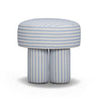 TOV Furniture Masha Striped Performance Linen Accent Stool