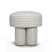 TOV Furniture Masha Striped Performance Linen Accent Stool