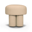 TOV Furniture Masha Yellow Gingham Performance Linen Accent Stool