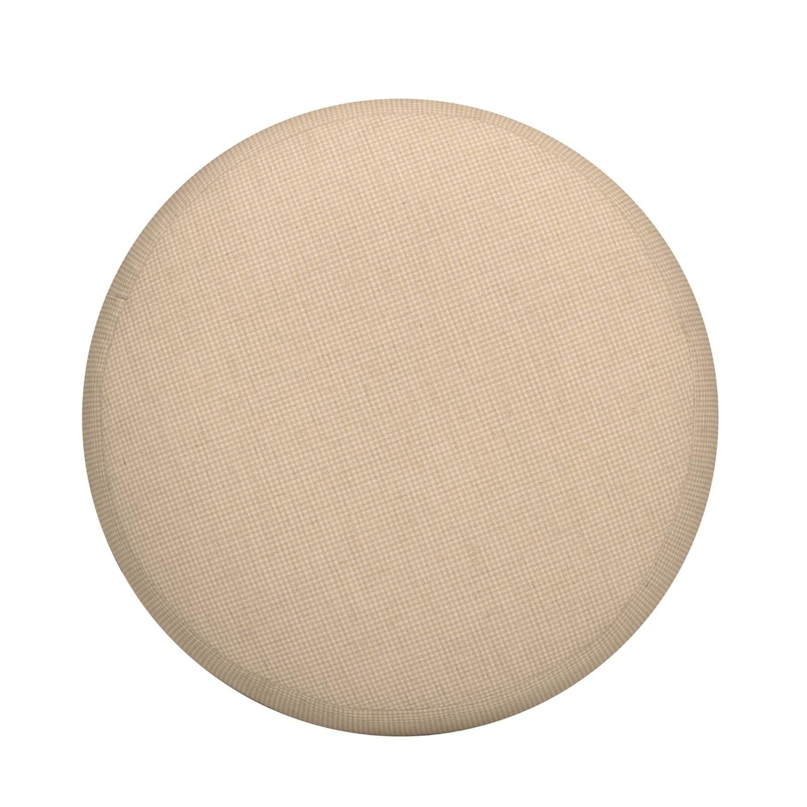 TOV Furniture Masha Yellow Gingham Performance Linen Accent Stool