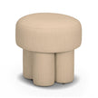 TOV Furniture Masha Yellow Gingham Performance Linen Accent Stool