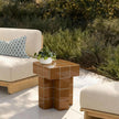 TOV Furniture Alma Tile Concrete Indoor/Outdoor Side Table