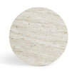 TOV Furniture Asta Faux Travertine Indoor/Outdoor Concrete Side Table