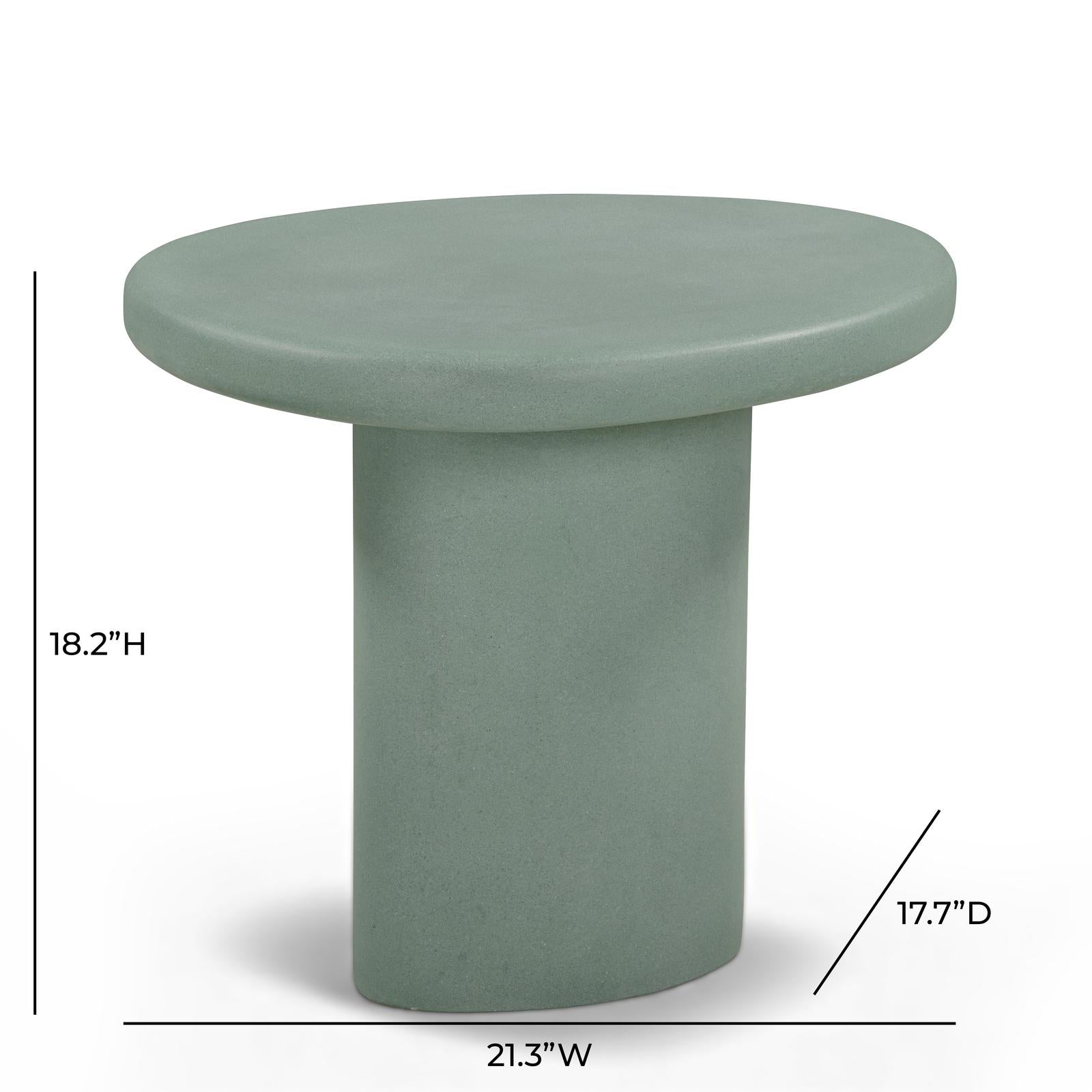TOV Furniture Jade Concrete Indoor/Outdoor Side Table