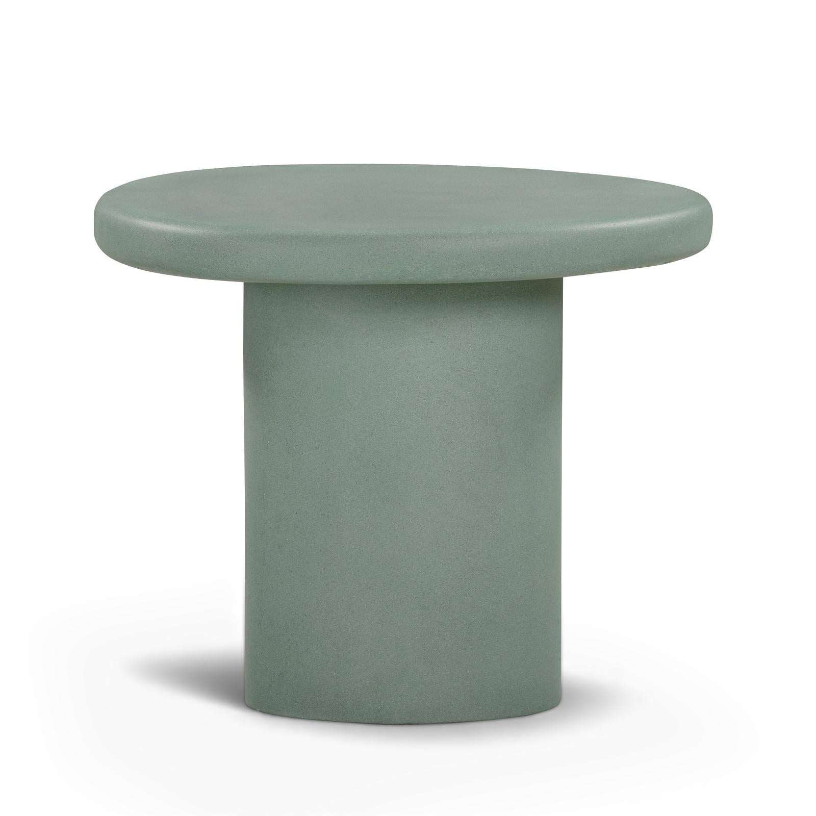 TOV Furniture Jade Concrete Indoor/Outdoor Side Table