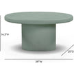 TOV Furniture Jade Concrete Indoor/Outdoor Coffee Table 