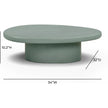 TOV Furniture Jade Concrete Indoor/Outdoor Coffee Table 