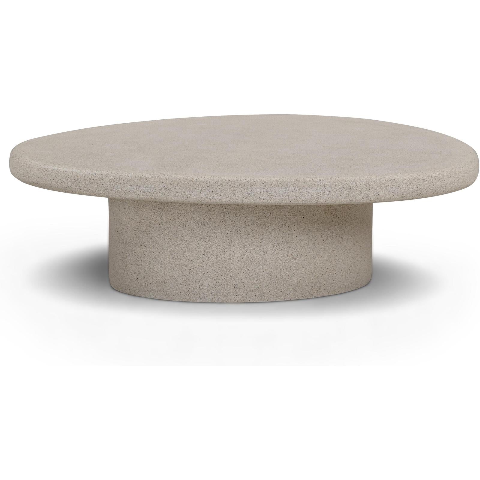 TOV Furniture Jade Concrete Indoor/Outdoor Coffee Table 