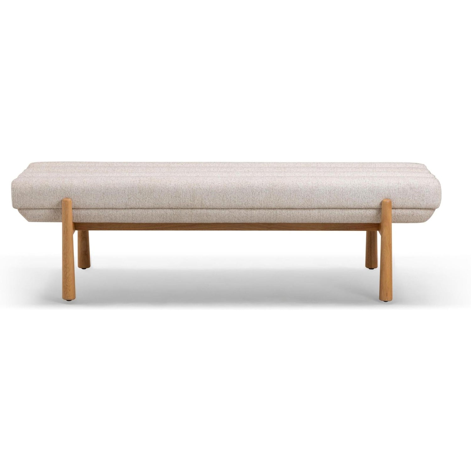 TOV Furniture Julianna 56" Textured Performance Fabric Bench
