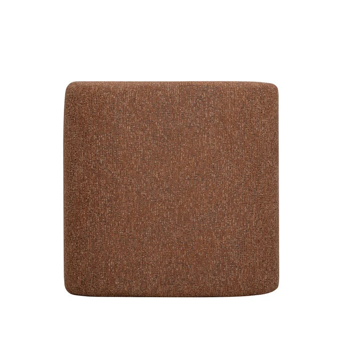 TOV Furniture Desi Woven Performance Fabric Ottoman