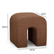 TOV Furniture Desi Woven Performance Fabric Ottoman