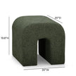 TOV Furniture Desi Woven Performance Fabric Ottoman