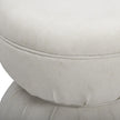 TOV Furniture Tomlin Ruched Performance Fabric Game Ottoman