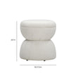 TOV Furniture Tomlin Ruched Performance Fabric Game Ottoman