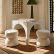 TOV Furniture Tomlin Ruched Performance Fabric Game Ottoman