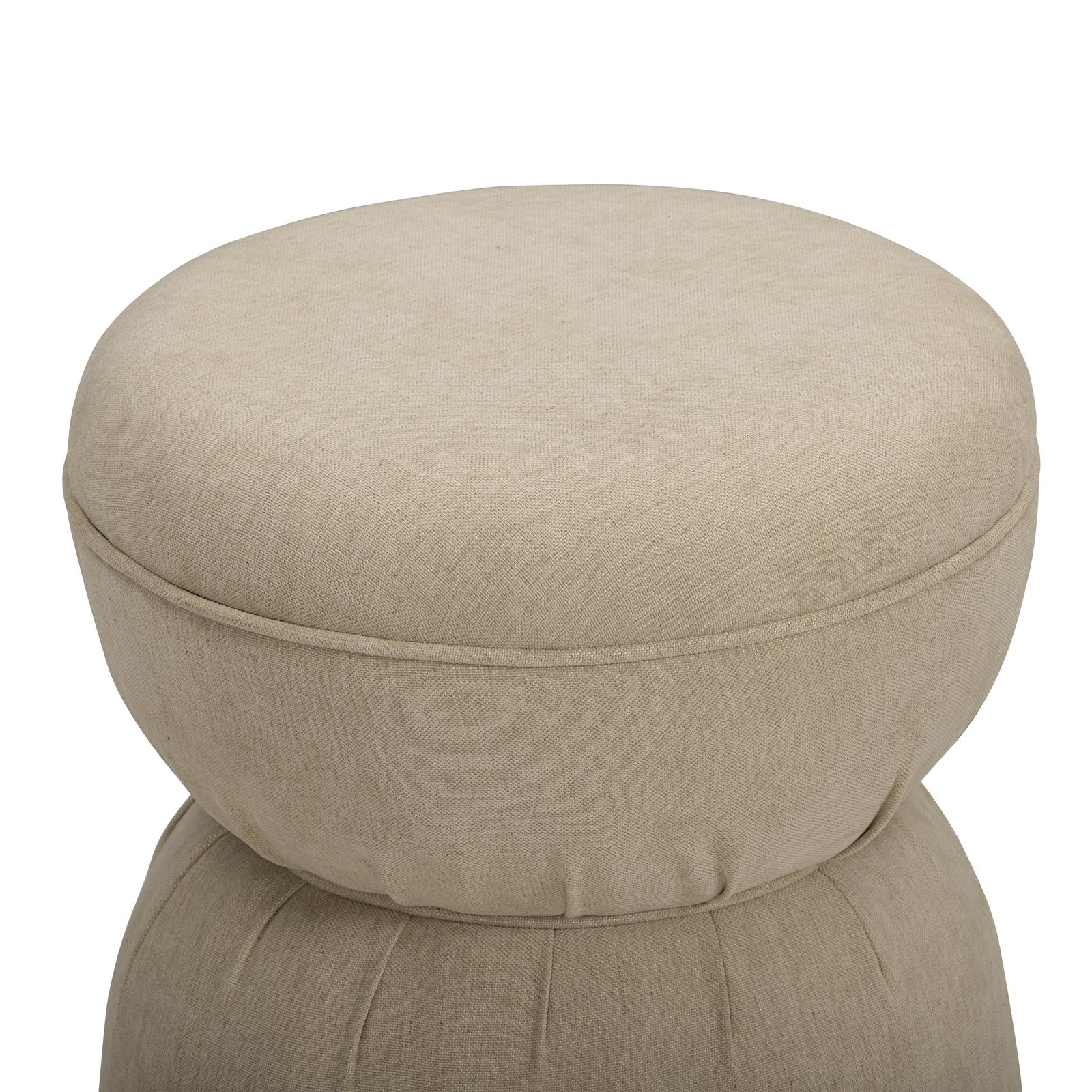 TOV Furniture Tomlin Ruched Performance Fabric Game Ottoman