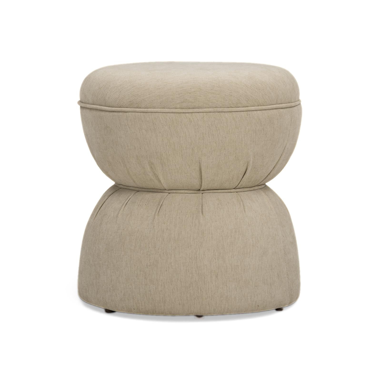 TOV Furniture Tomlin Ruched Performance Fabric Game Ottoman