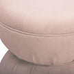 TOV Furniture Tomlin Ruched Performance Fabric Game Ottoman