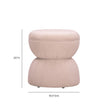 TOV Furniture Tomlin Ruched Performance Fabric Game Ottoman