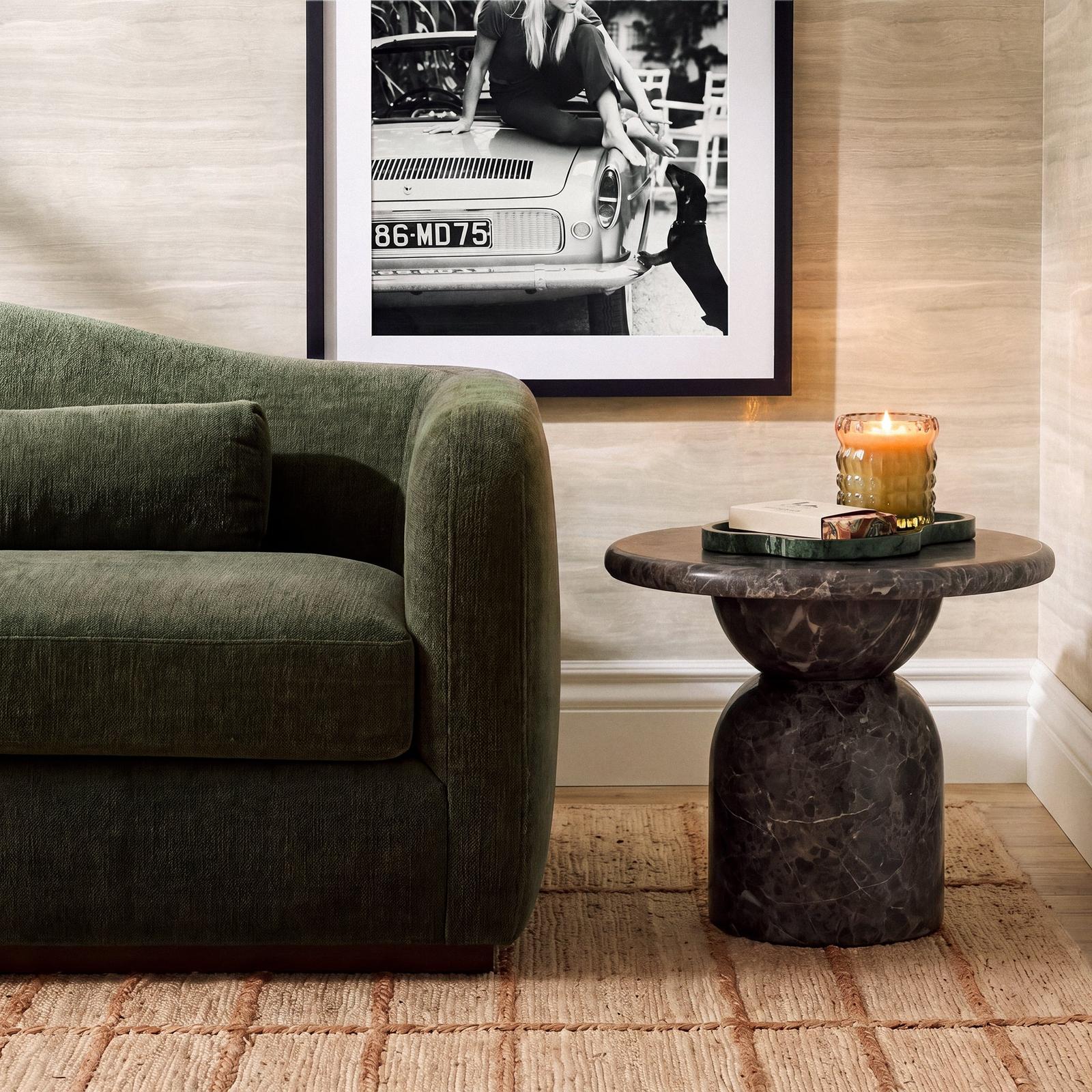 TOV Furniture Cynthia Concrete Indoor/Outdoor Side Table