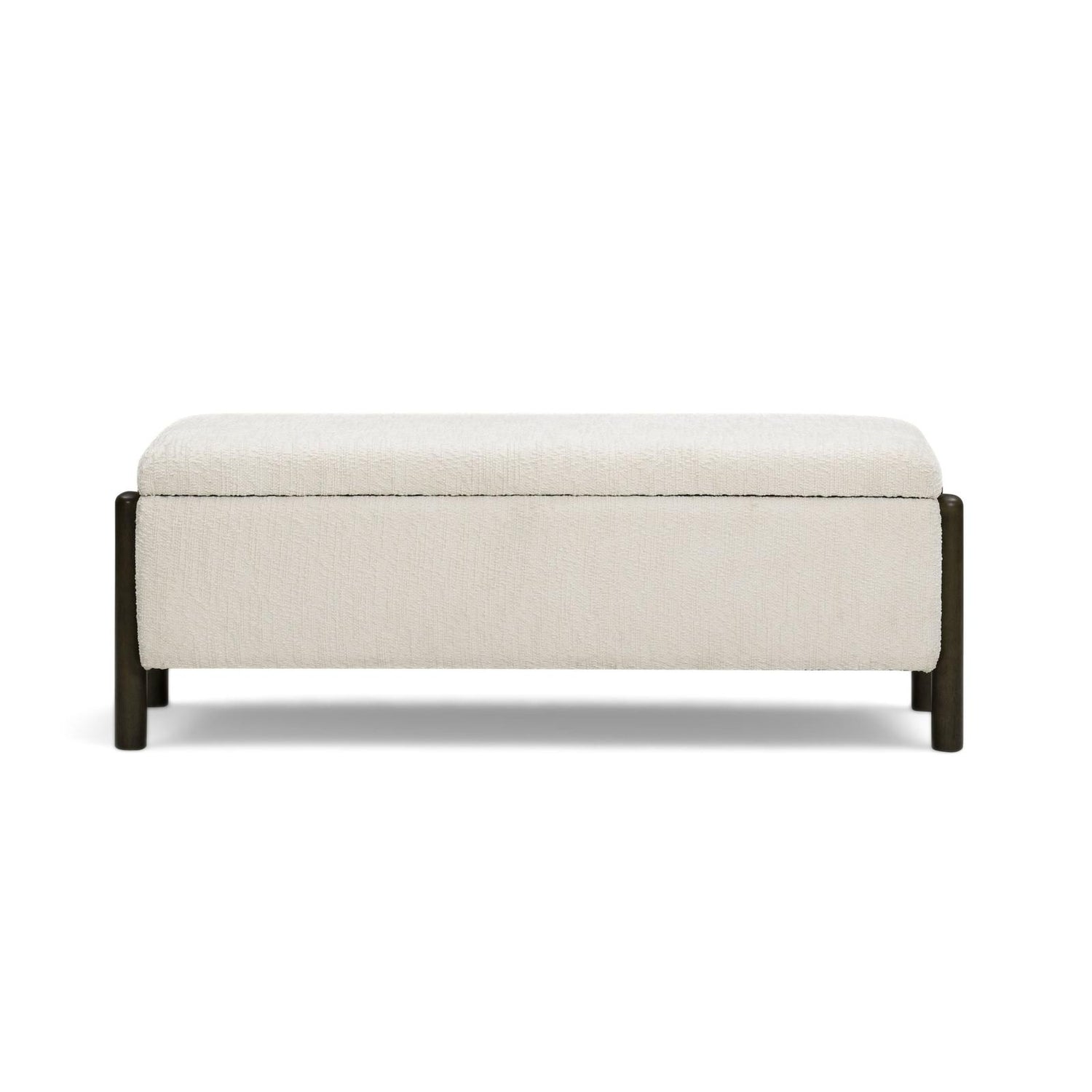 TOV Furniture Abby 52" Nubby Fabric Storage Bench