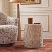 TOV Furniture Fawn Driftwood Concrete Indoor/Outdoor Side Table
