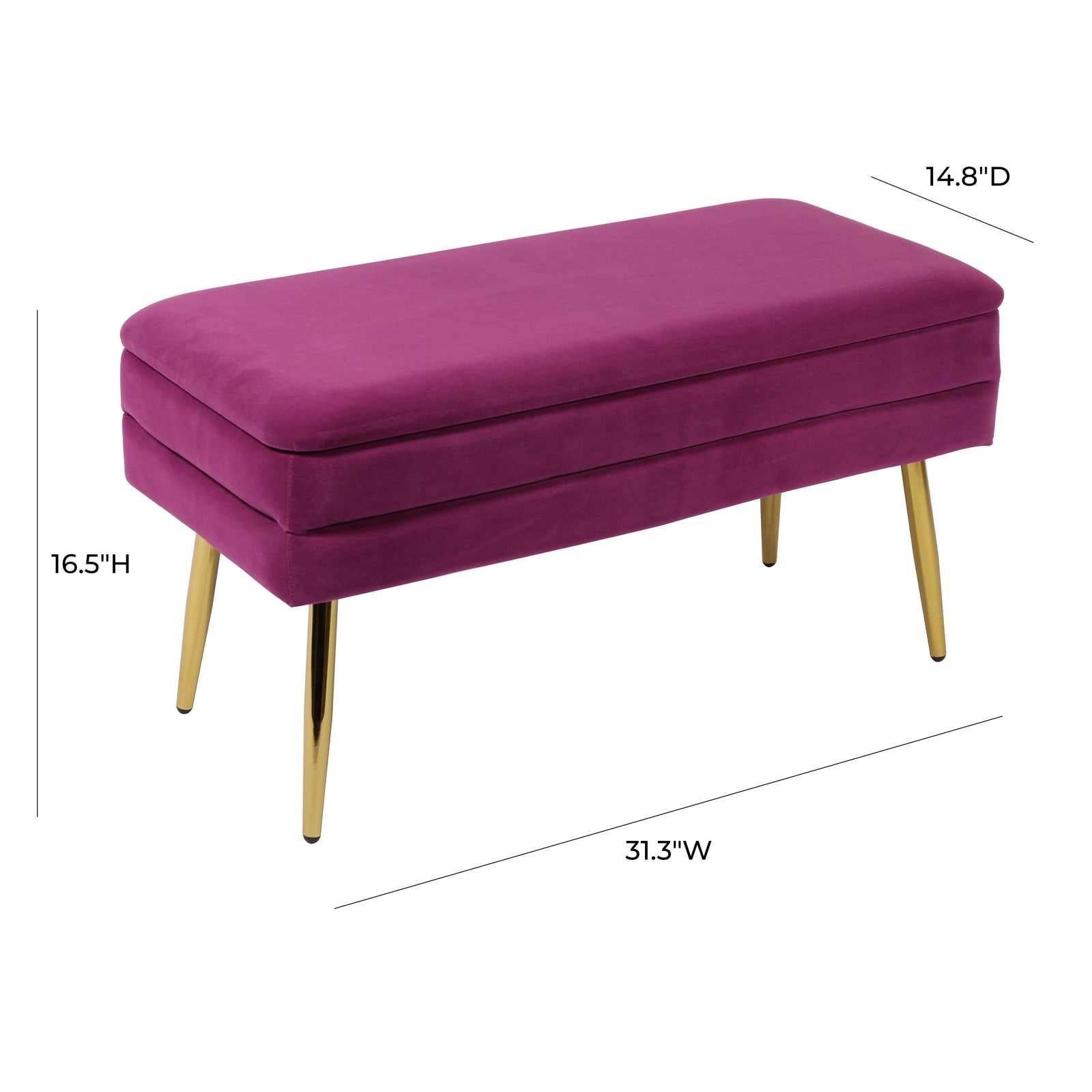 TOV Furniture Ziva Storage Bench
