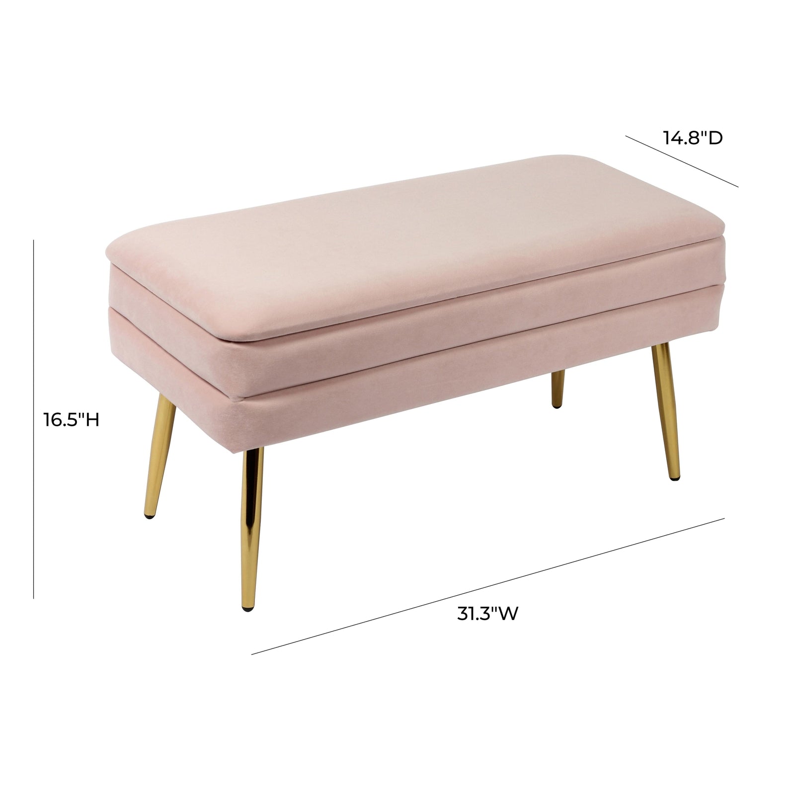 TOV Furniture Ziva Storage Bench