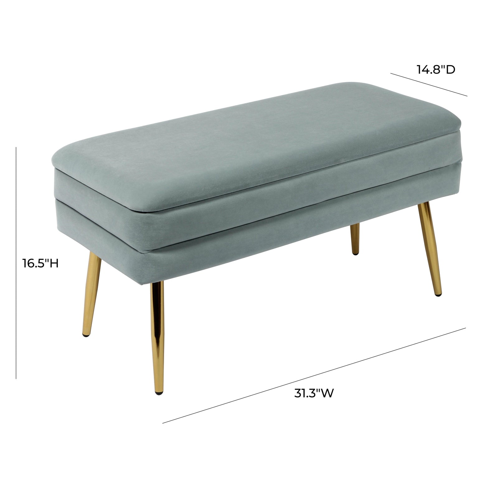 TOV Furniture Ziva Storage Bench