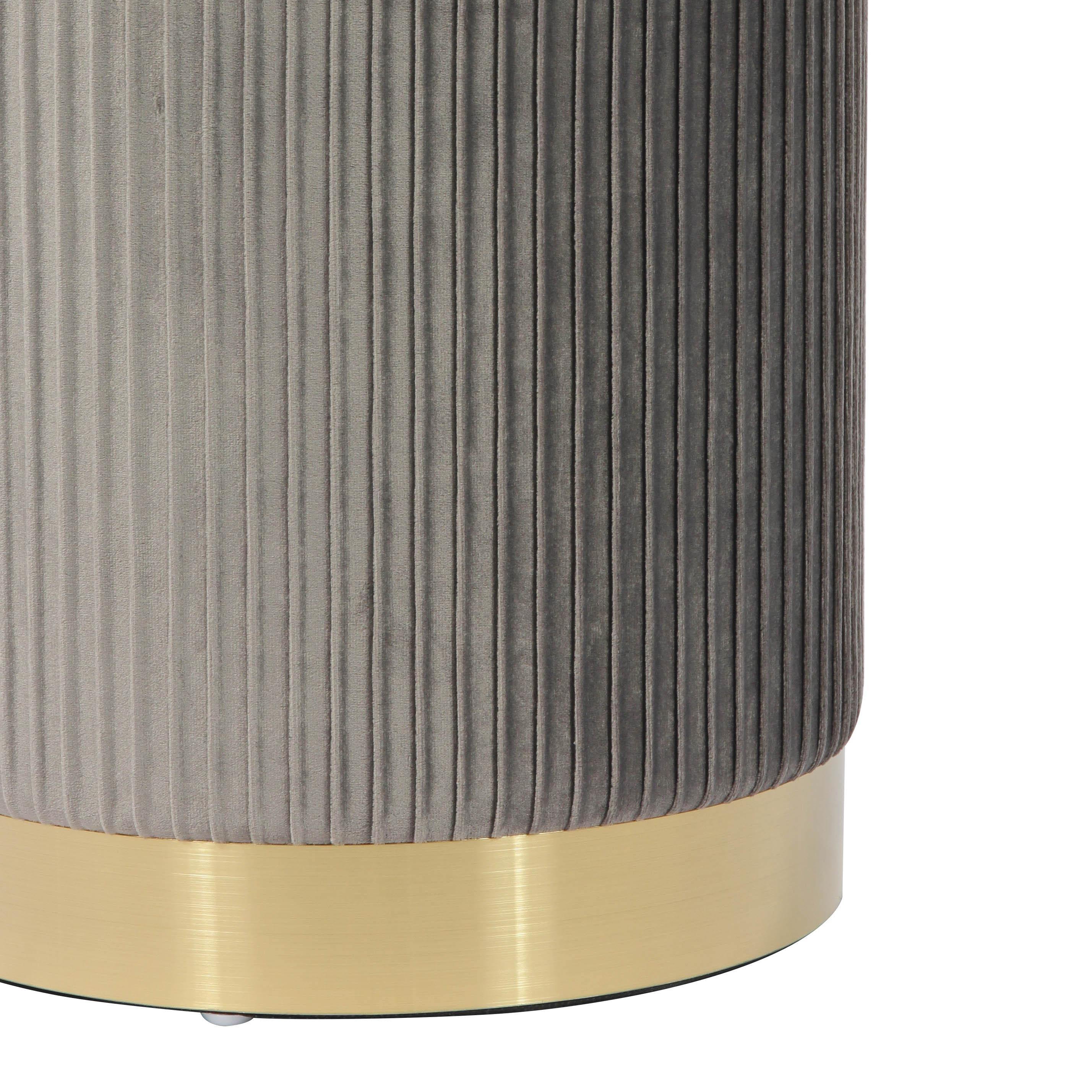 TOV Furniture Zoe Velvet Storage Ottoman