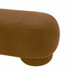 TOV Furniture Mara Cinnamon Brown Vegan Shearling Ottoman