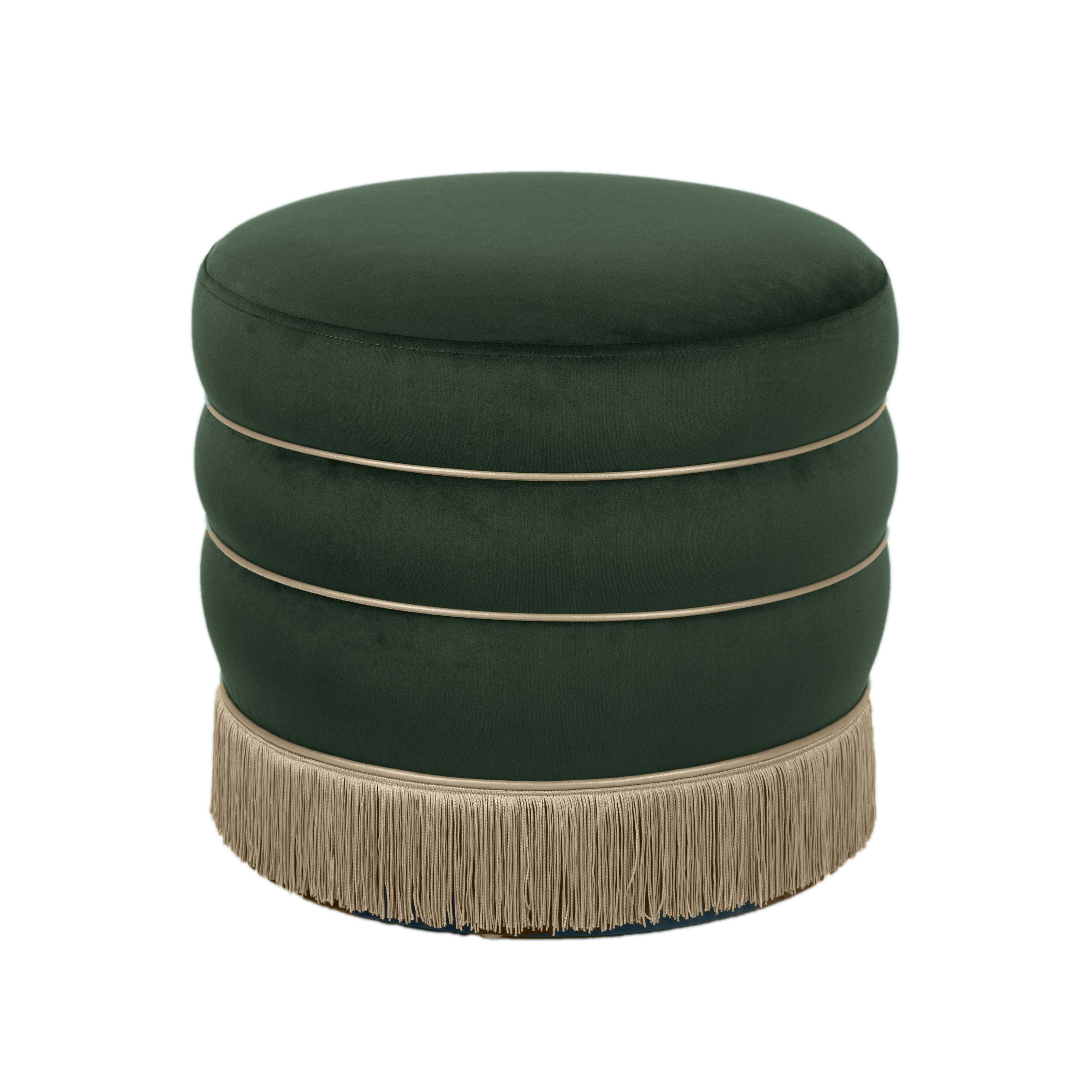 TOV Furniture Lakka Velvet Ottoman