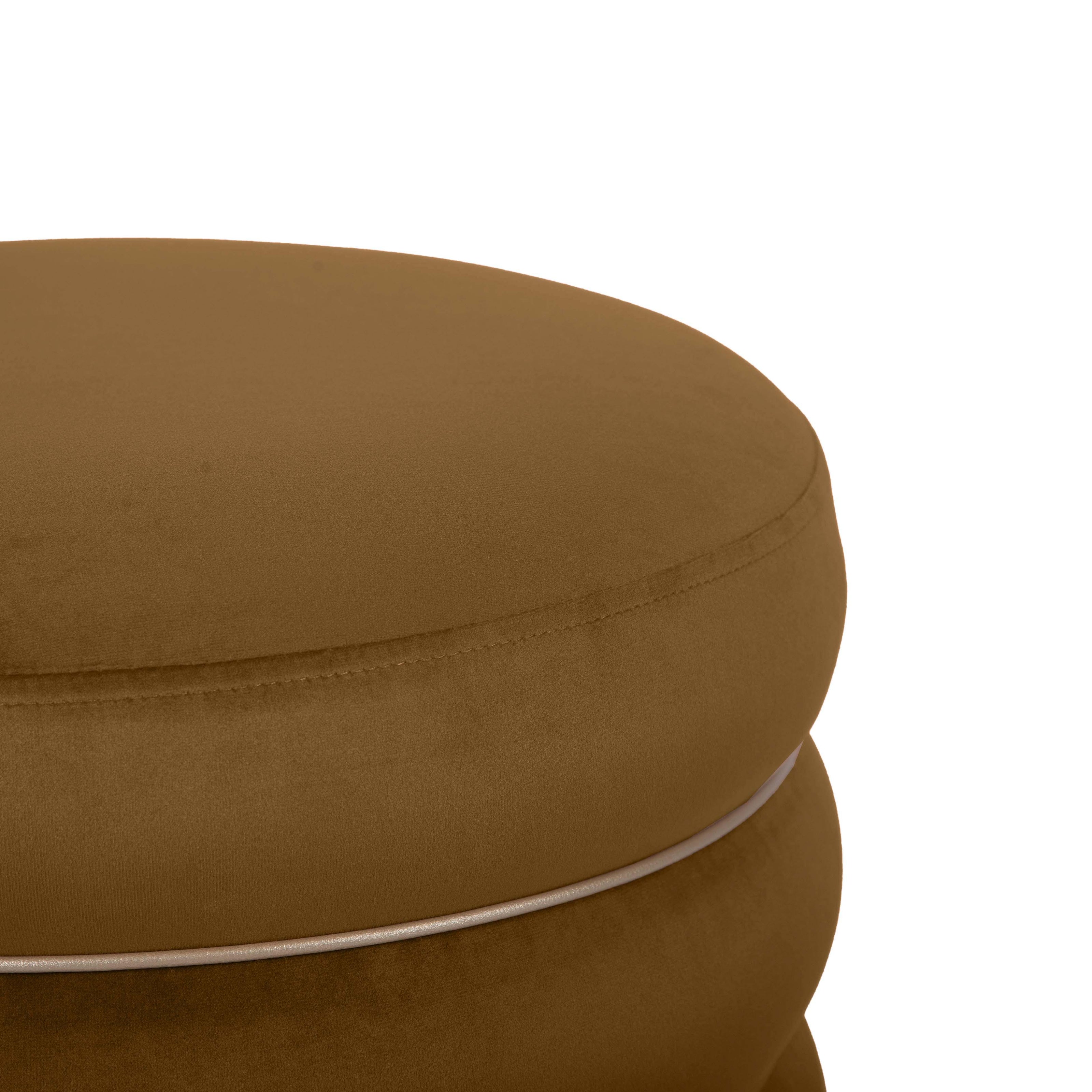 TOV Furniture Lakka Velvet Ottoman