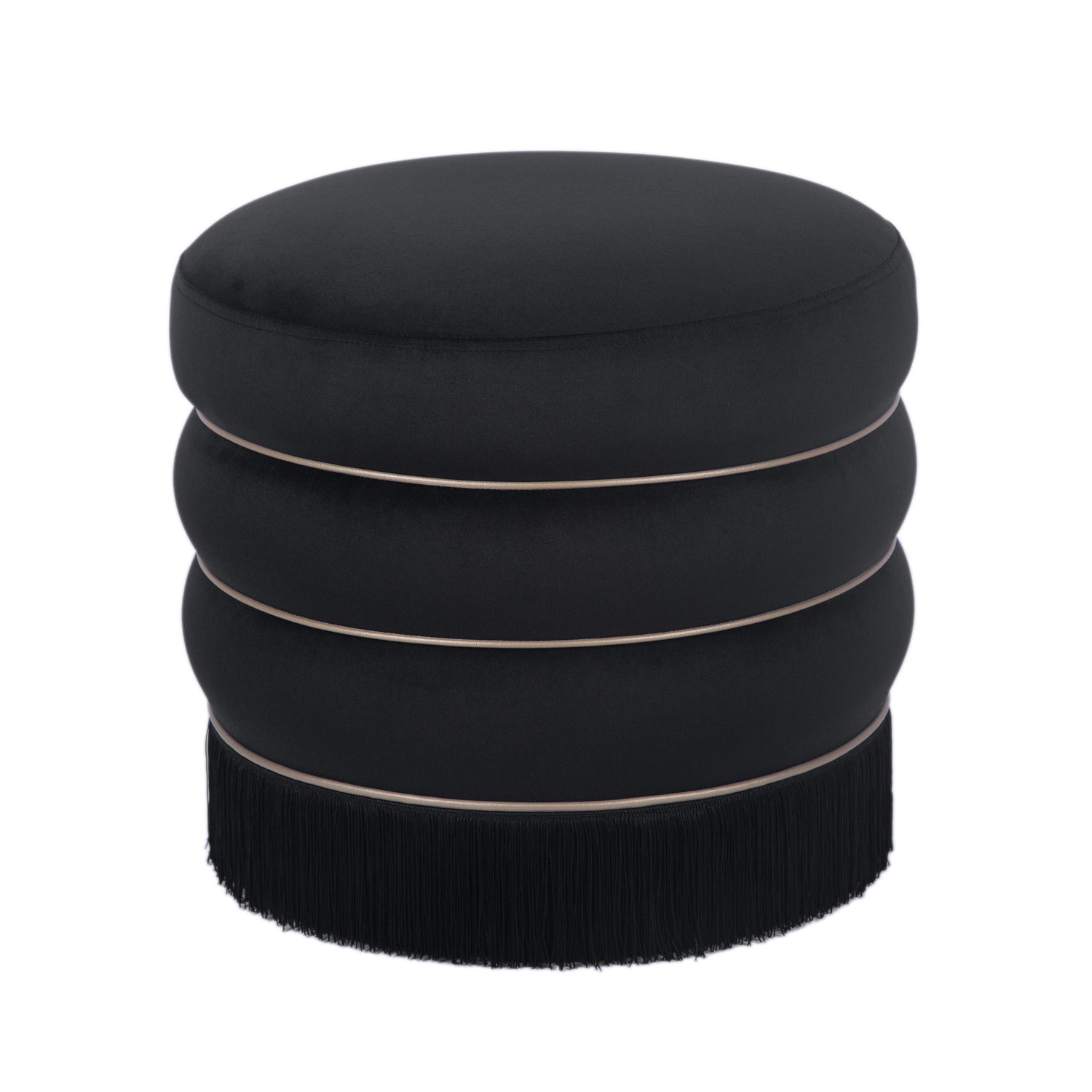 TOV Furniture Lakka Velvet Ottoman