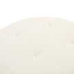 TOV Furniture Fickle Cream Boucle Swivel Ottoman