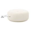 TOV Furniture Fickle Cream Boucle Swivel Ottoman