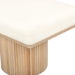 TOV Furniture Sagano White Dyed-Yarn Bench
