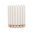 TOV Furniture Dex Striped Linen Ottoman