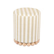 TOV Furniture Dex Striped Linen Ottoman
