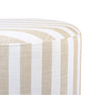 TOV Furniture Dex Striped Linen Ottoman
