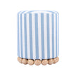 TOV Furniture Dex Striped Linen Ottoman